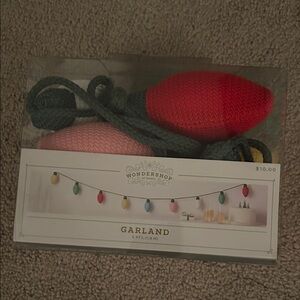 Wondershop Festive Garland with Light Bulbs